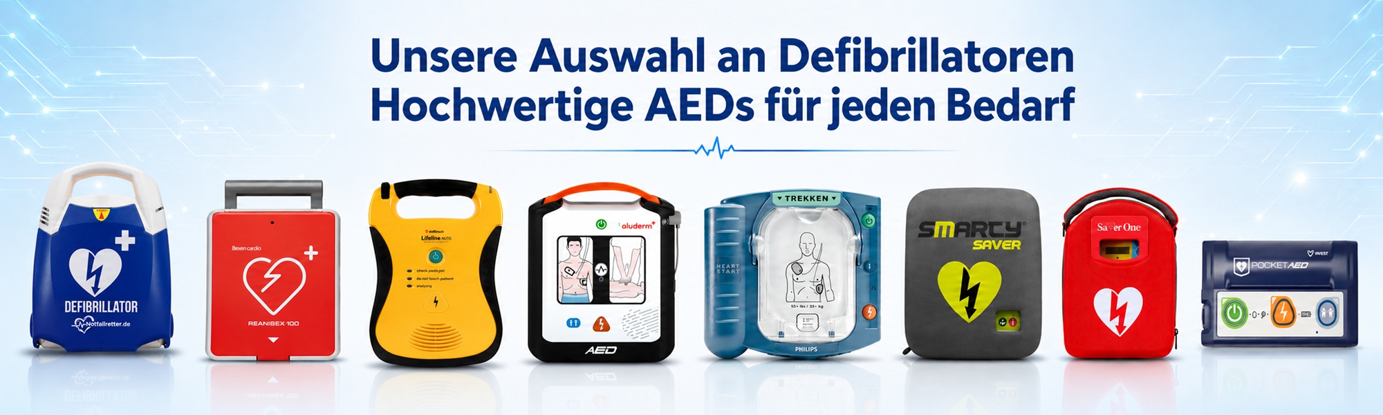 Hochwertige AED Defibrillatoren bei Notfallretter.de