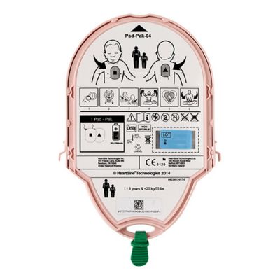 Heartsine Samaritan Batterie/ Elektroden Kassette Pad-Pak 04 für Kleinkinder < 8 Jahren